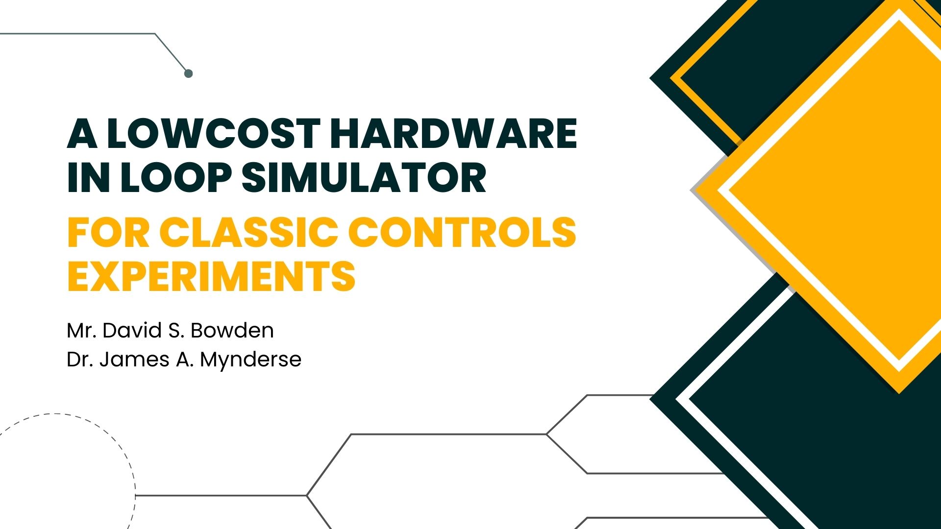 A Lowcost Hardware In Loop Simulator for Classic Controls Experiments 