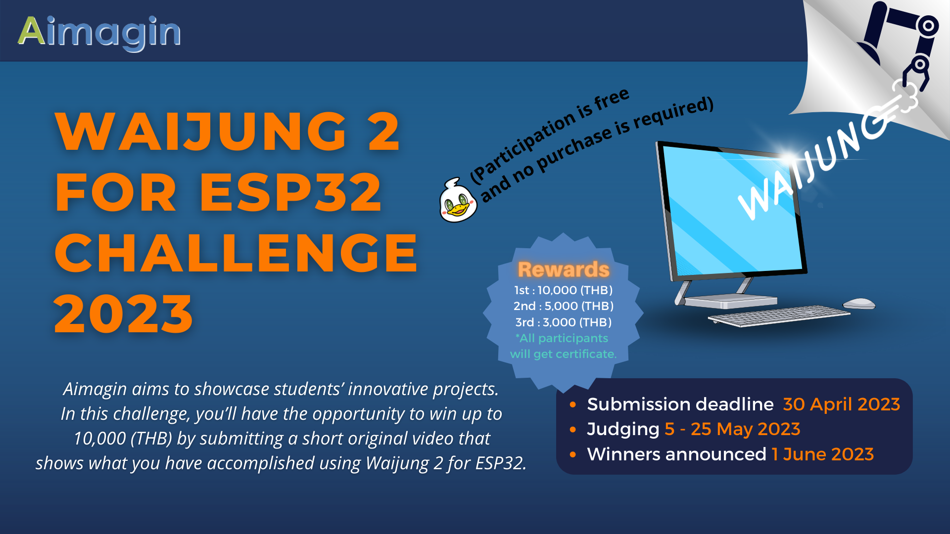 Waijung 2 for ESP32 Challenge 2023