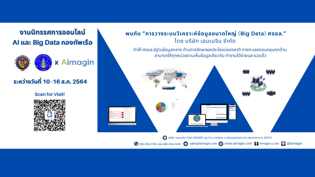 งานนิทรรศการออนไลน์ AI และ Big Data กองทัพเรือ x Aimagin