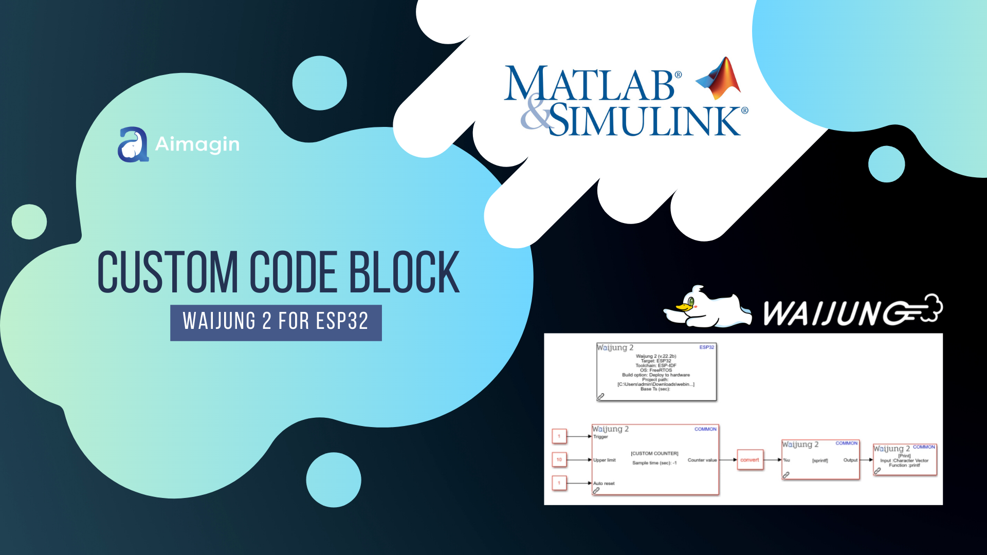 Custom Code Block Waijung 2 for ESP32