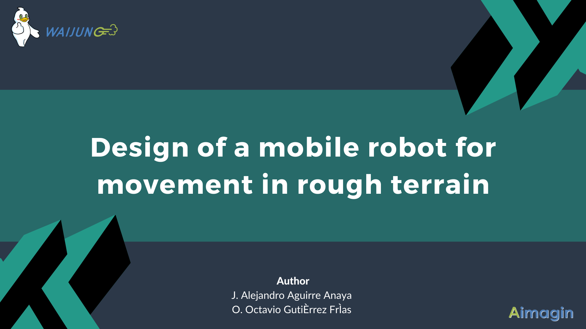 Design of a mobile robot for movement in rough terrain
