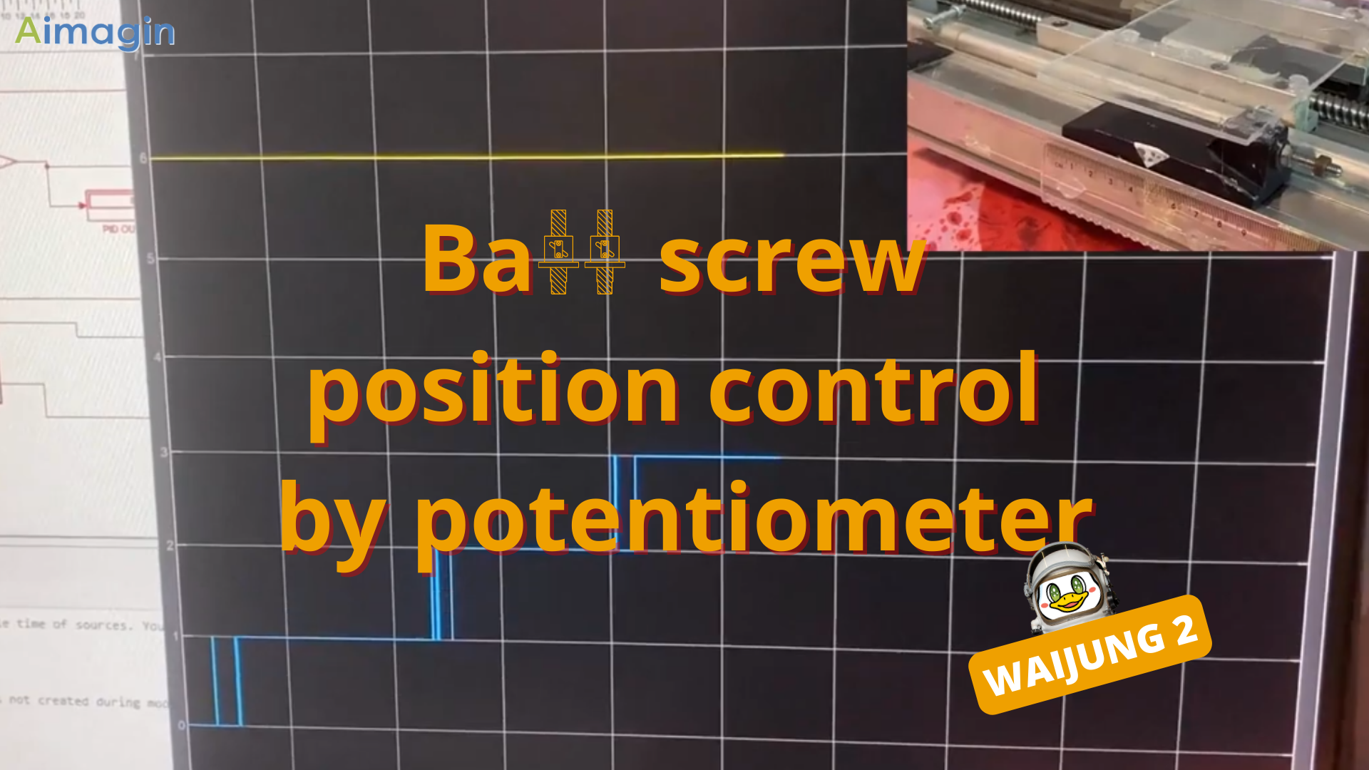 Ball screw position control by potentiometer using MATLAB/Simulink and Waijung 2 for ESP32