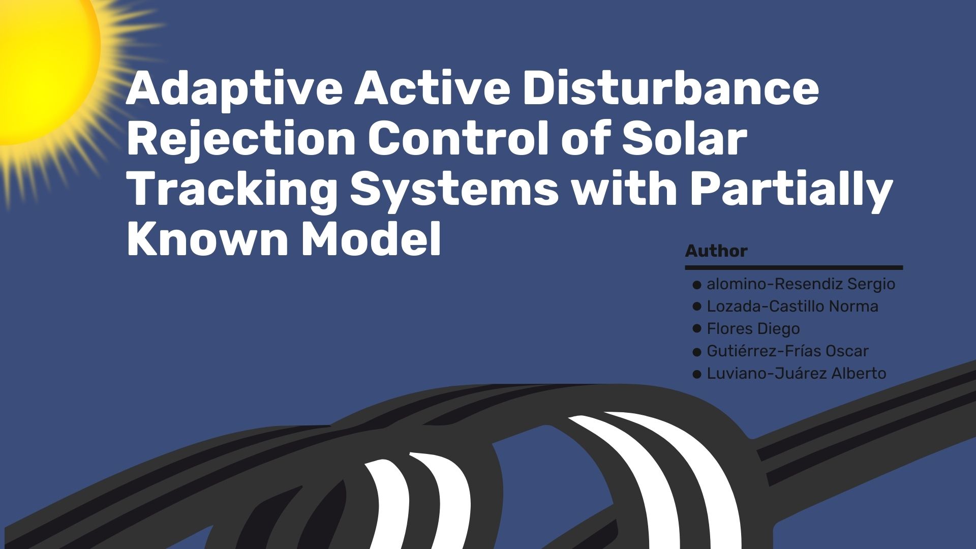 Adaptive Active Disturbance Rejection Control of Solar Tracking Systems with Partially Known Model
