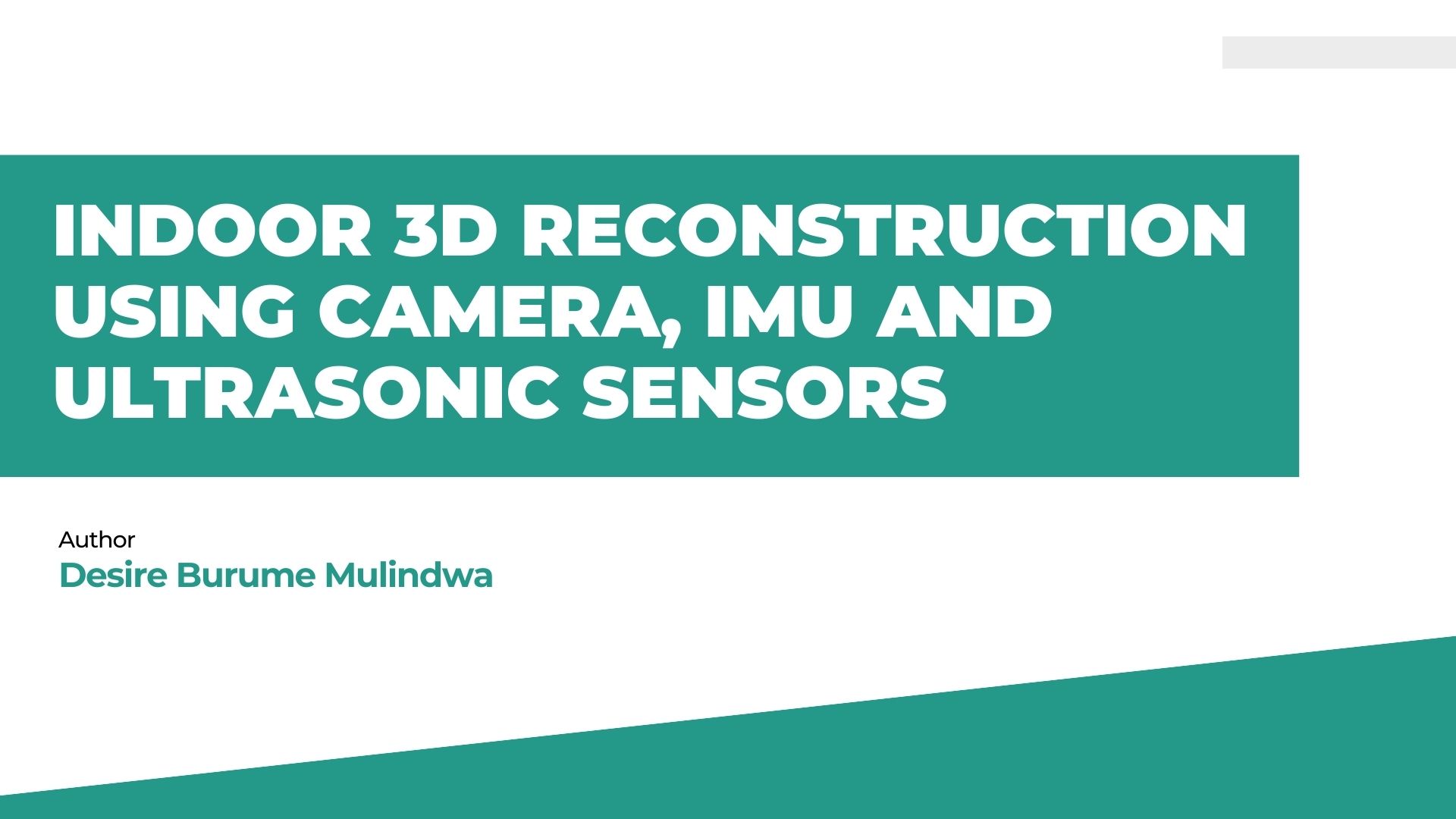 Indoor 3D Reconstruction Using Camera, IMU and Ultrasonic Sensors